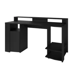 Gaming-Tisch 152cm mit LED-Leiste - schwarz