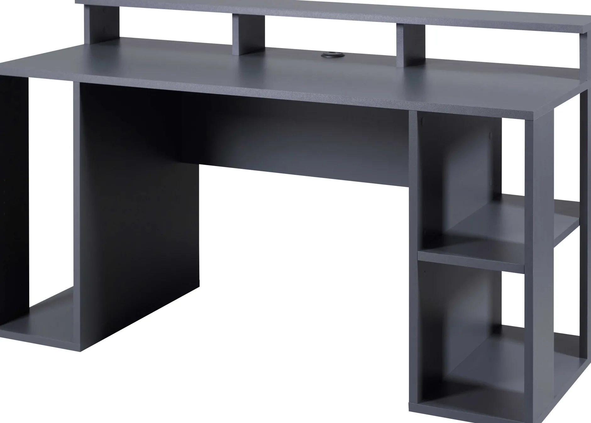 Gaming-Tisch Match Point | 160 x 91 x 76,5 cm | Farbe: Anthrazit | Mit Ablagefläche