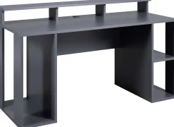 Gaming-Tisch Match Point | 160 x 91 x 76,5 cm | Farbe: Anthrazit | Mit Ablagefläche