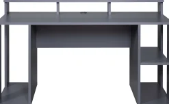 Gaming-Tisch Match Point | 160 x 91 x 76,5 cm | Farbe: Anthrazit | Mit Ablagefläche