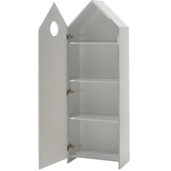 Garderobe Bücherregal Casami - weiß/grau