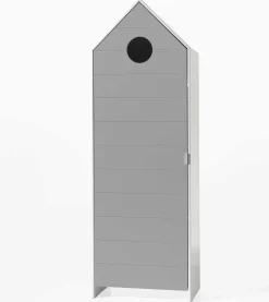 Garderobe Bücherregal Casami - weiß/grau