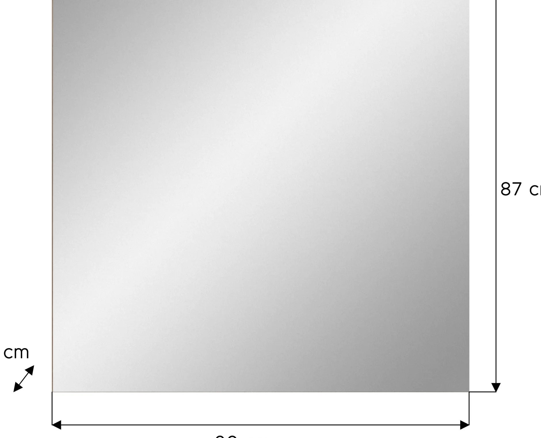 Garderobenspiegel Scout Xonox – Evoke Oak, 90x87x2 cm