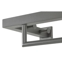 Garderobenstange mit Spiegel Kimberly - 108x26x75 cm - Stahl/Anthrazit