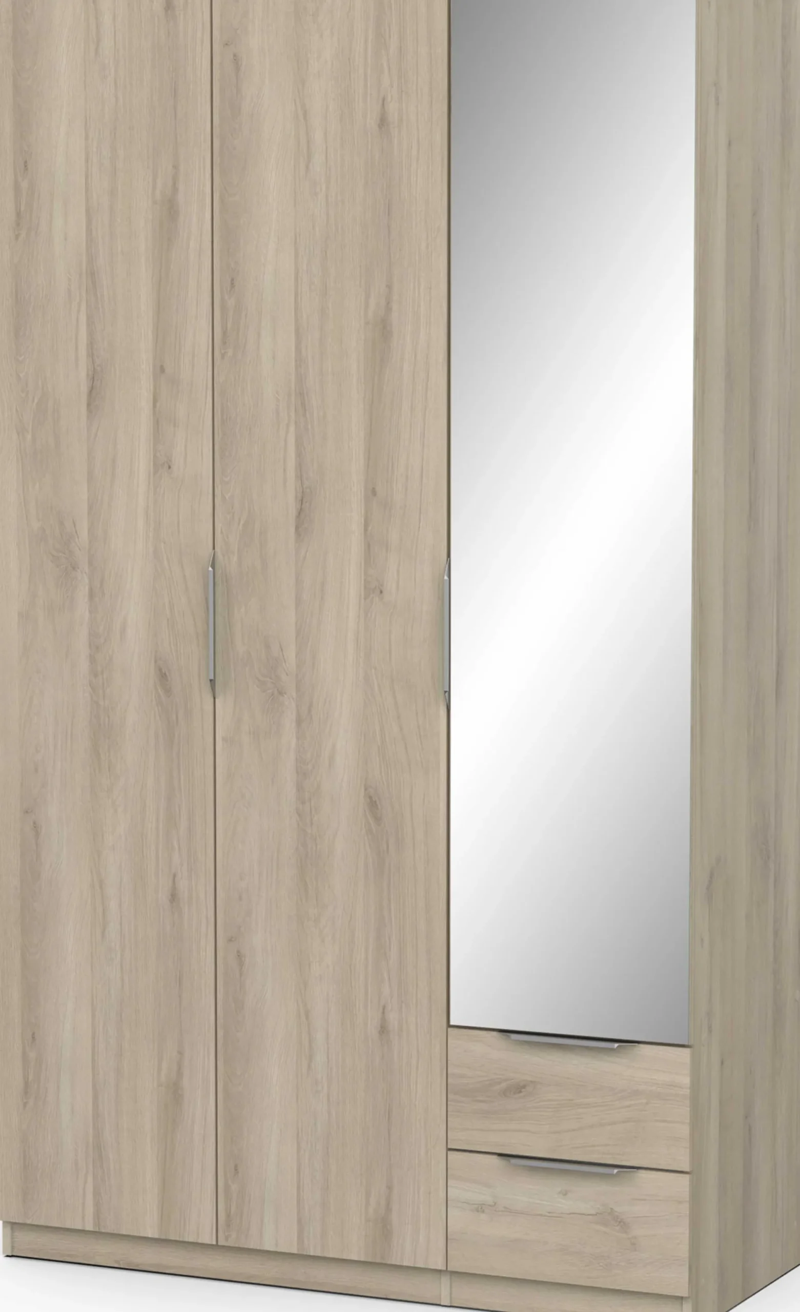 Garderobe Spectre 120cm mit Spiegel - Eiche