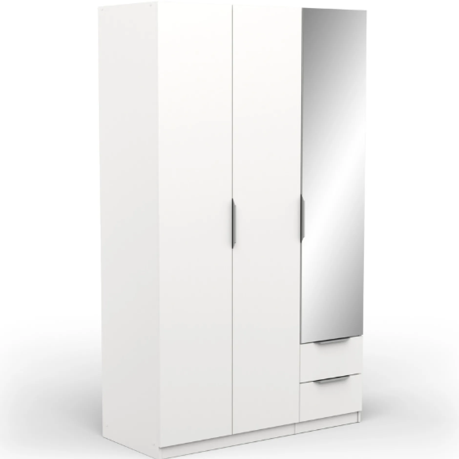 Garderobe Spectre 120cm mit Spiegel - matt weiß