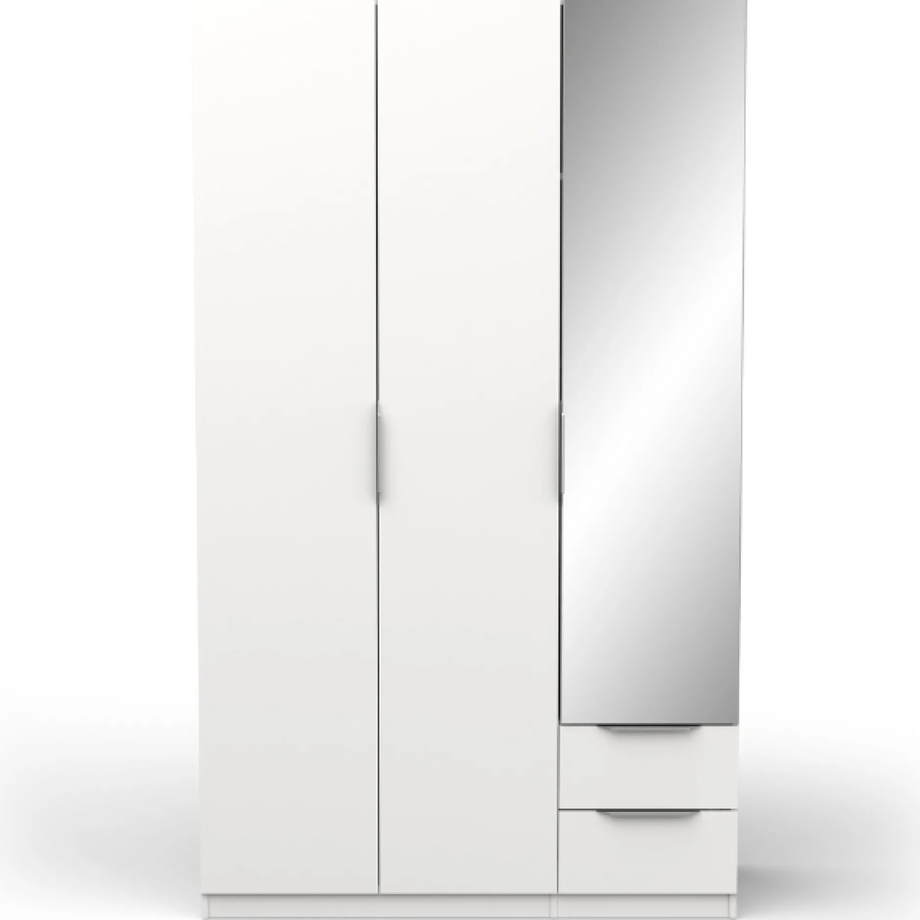 Garderobe Spectre 120cm mit Spiegel - matt weiß