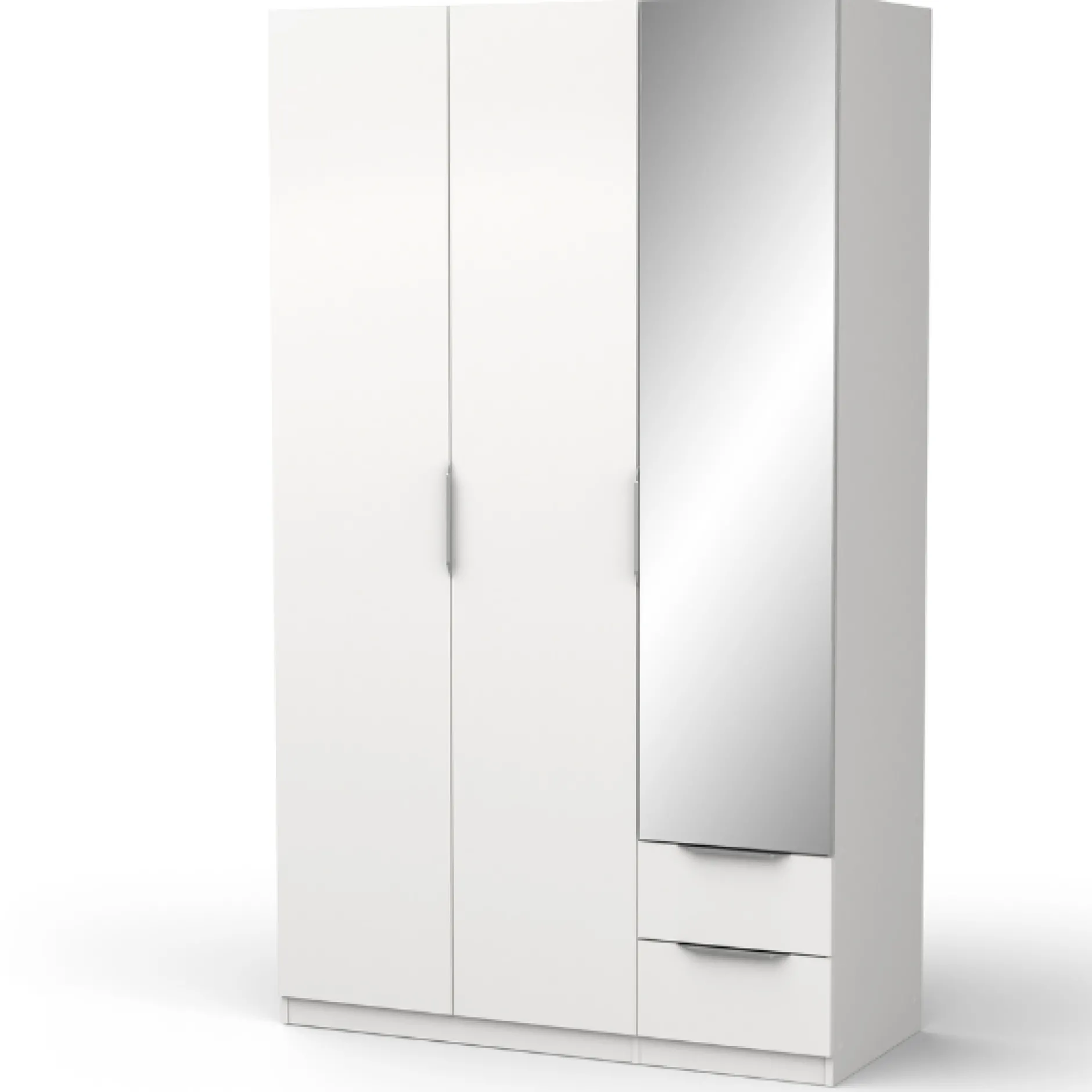 Garderobe Spectre 120cm mit Spiegel - matt weiß