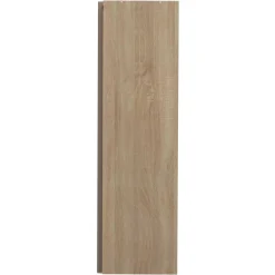 Garderobe Spike 112/185cm mit Vorhang - Eiche/Taupe