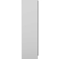 Garderobe Spike 112/185cm mit Vorhang - weiß/grau