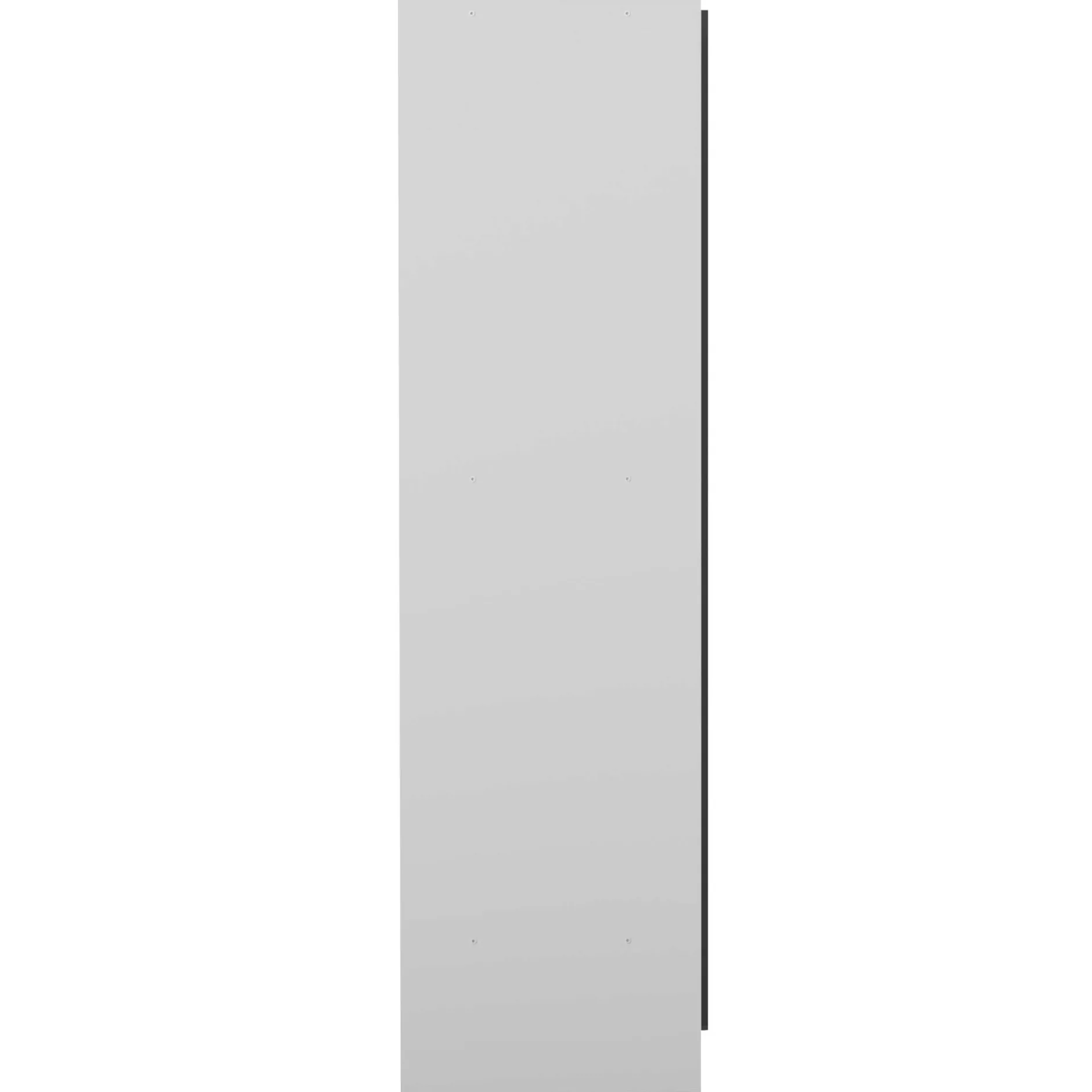 Garderobe Spike 112/185cm mit Vorhang - weiß/grau