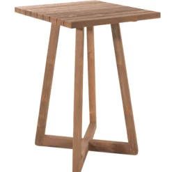 Garten-Bartisch Ella Gescova - recyceltes Teakholz - 80x80x107cm Braun
