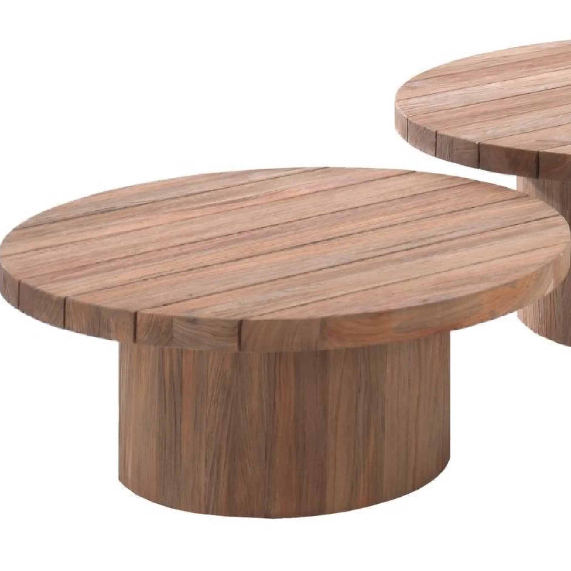 Garten Couchtisch Noah Gescova - Teakholz - Ø75 x 30 cm - Braun