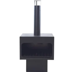 Gartenfeuer Dakota XL Stahl - schwarz