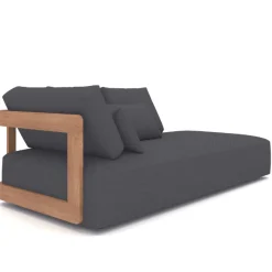 Gartenliege Raphael gescova - Textilene - 100x208x58 cm - Schwarz