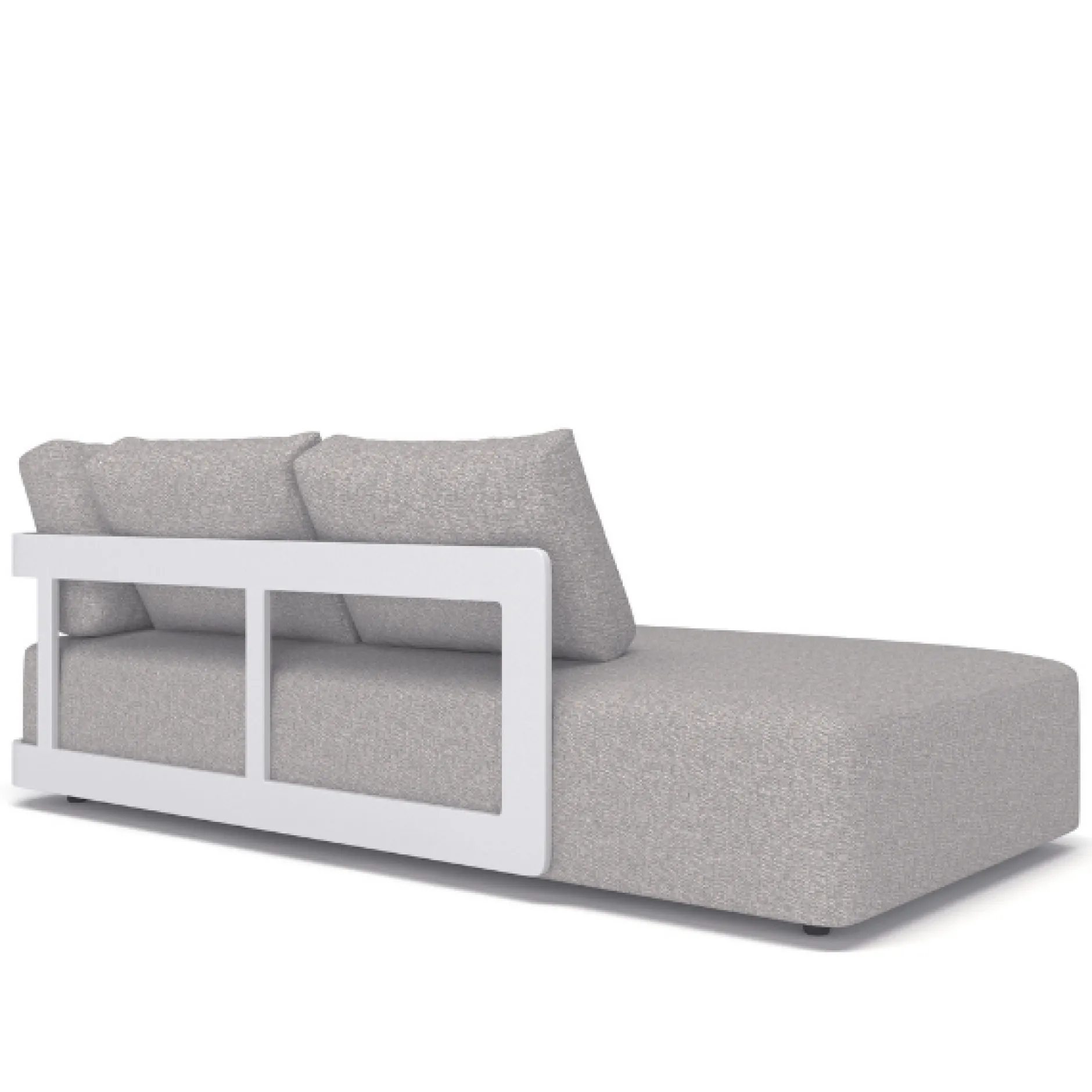 Gartenliege Raphael von gescova – hellgrau – 100x208x58 cm – Textilene