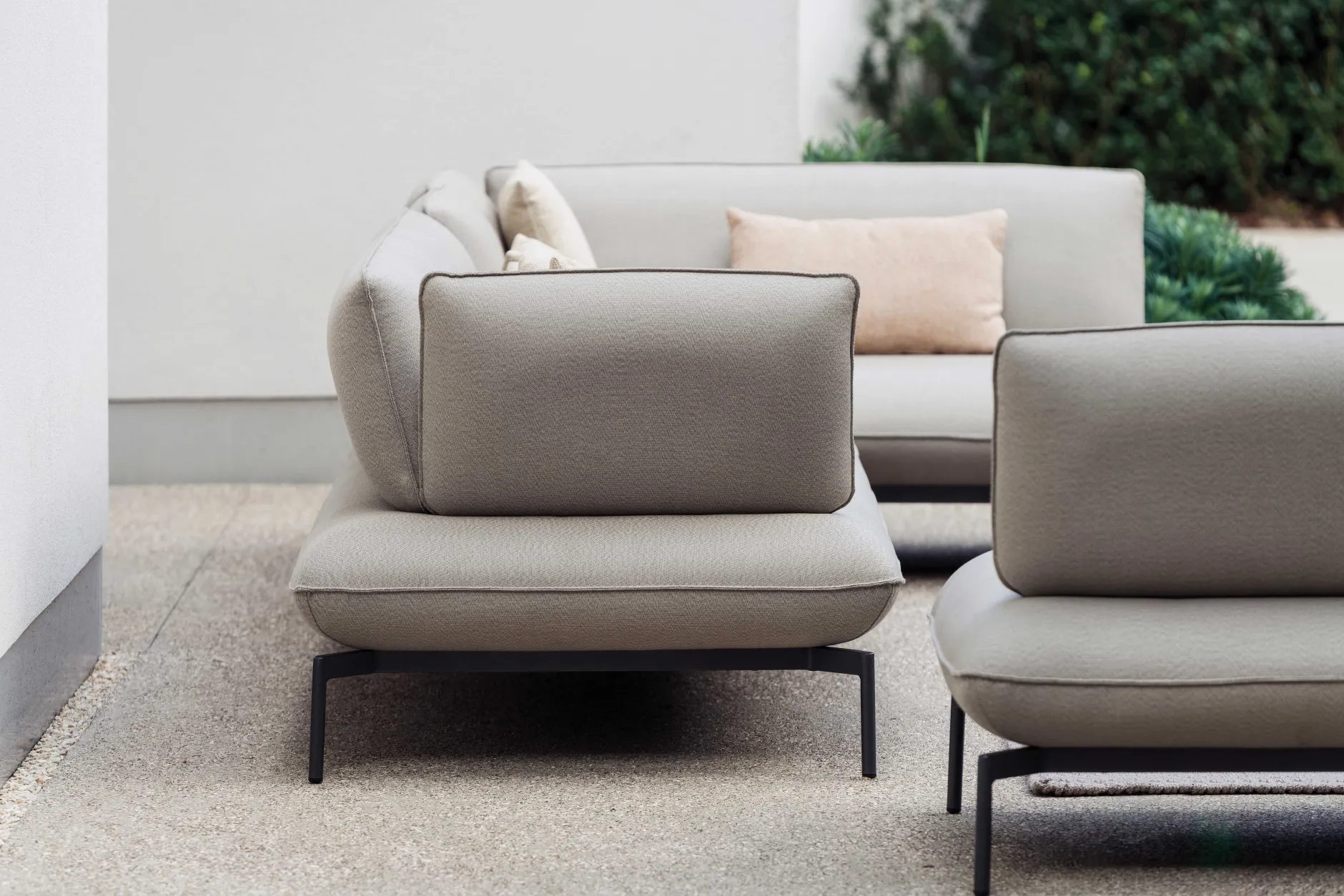 Garten-Lounge-Set Todo Gescova - Hellgrau - Textileen