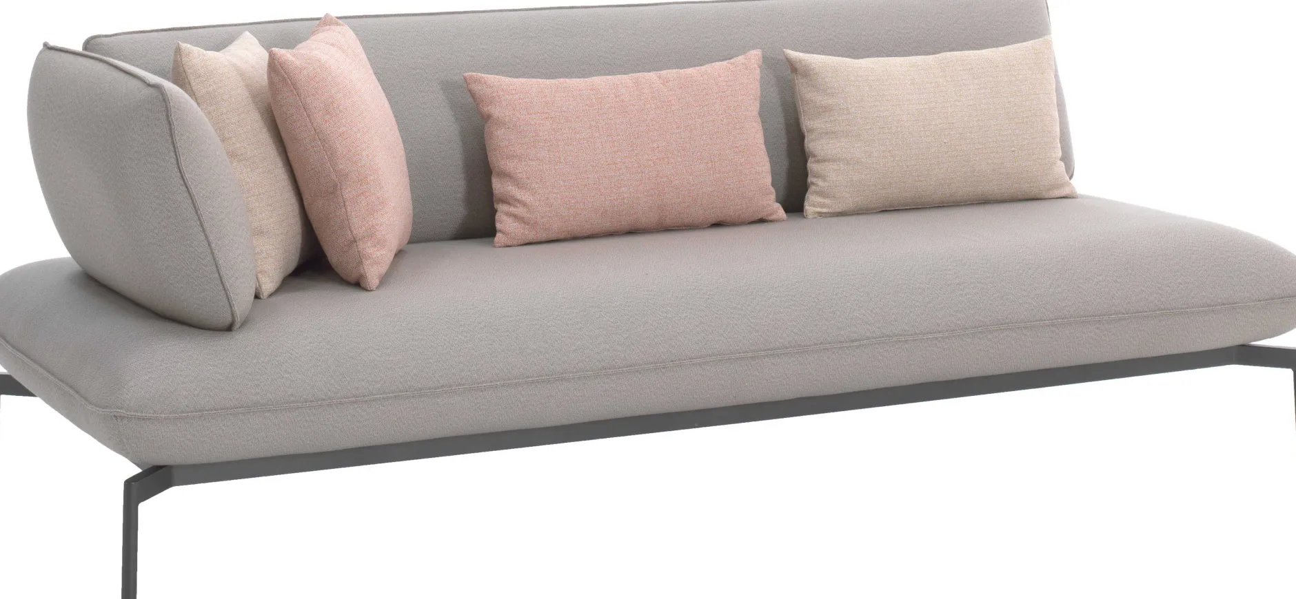 Garten-Lounge-Set Todo Gescova - Hellgrau - Textileen