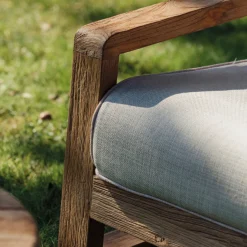 Garten-Sessel London Gescova - Teakholz & Sunbrella - 82x98x68cm - Beige Braun