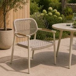 Garten-Sessel Midleton von Gescova - Aluminium sandfarben - 70x69x80 cm