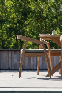 Gartenstuhl Makassar Gescova - Massives Teakholz - Braun