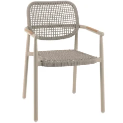 Gartenstuhl Midleton gescova - Aluminium sandfarben - 58x55x87 cm - Beige