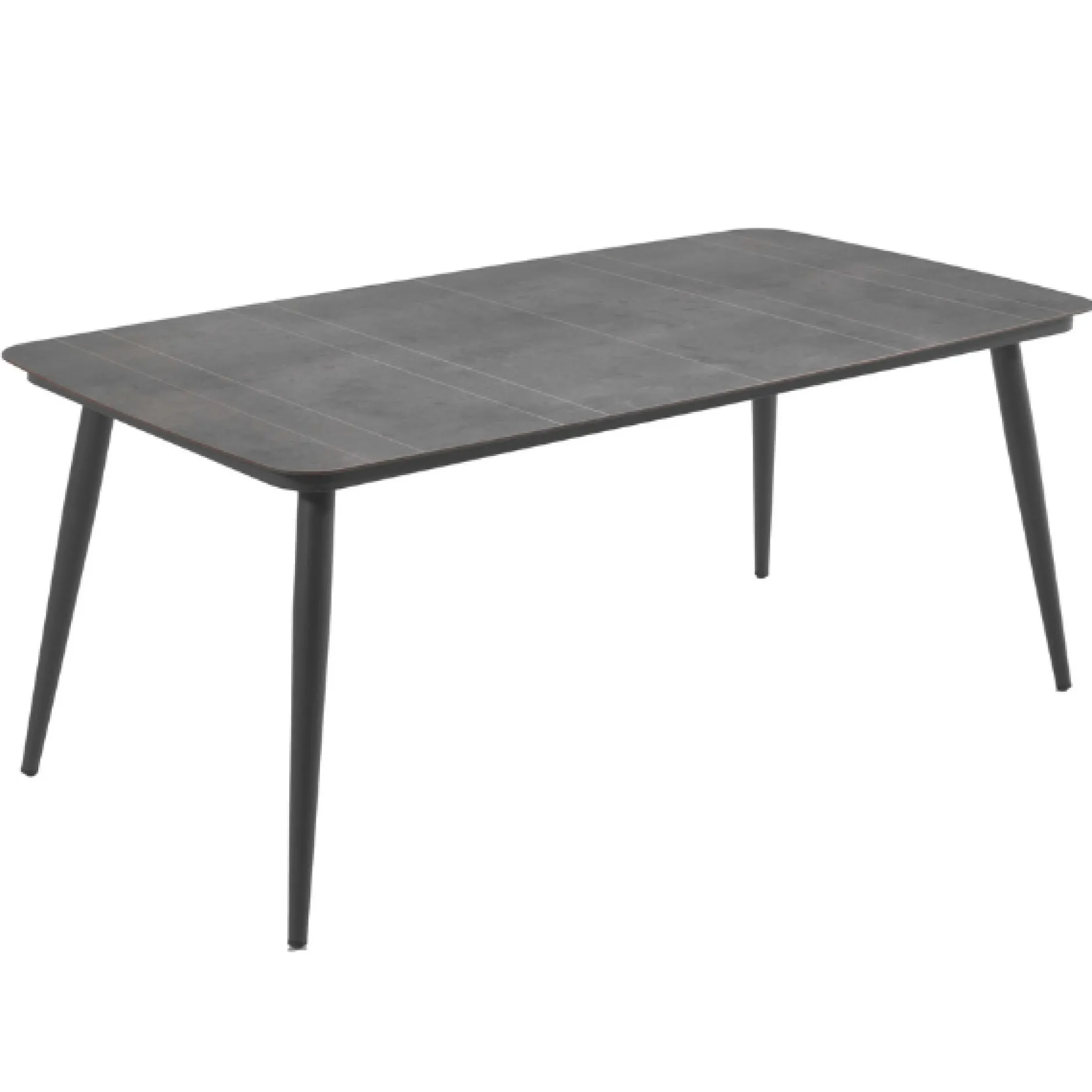 Gartentisch Basile Gescova - Aluminium & HPL - 100x200cm - Anthrazit