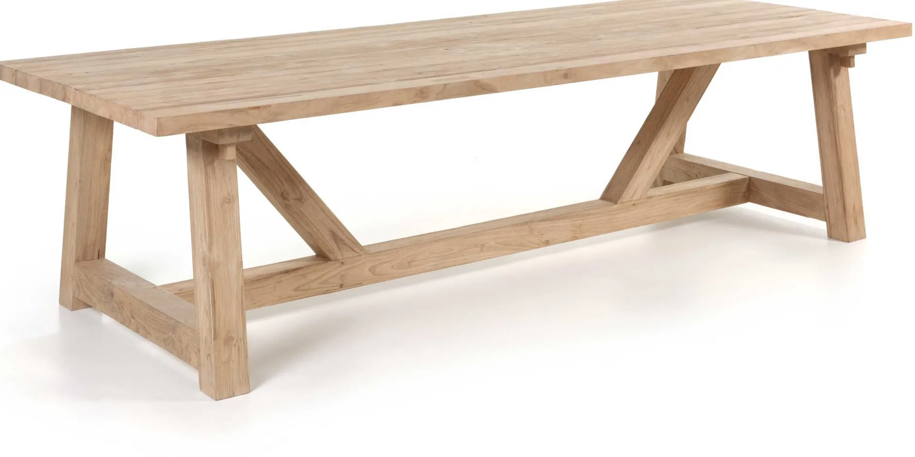 Gartentisch Broome Gescova - Massives Teakholz - 300x120x78 cm - Braun