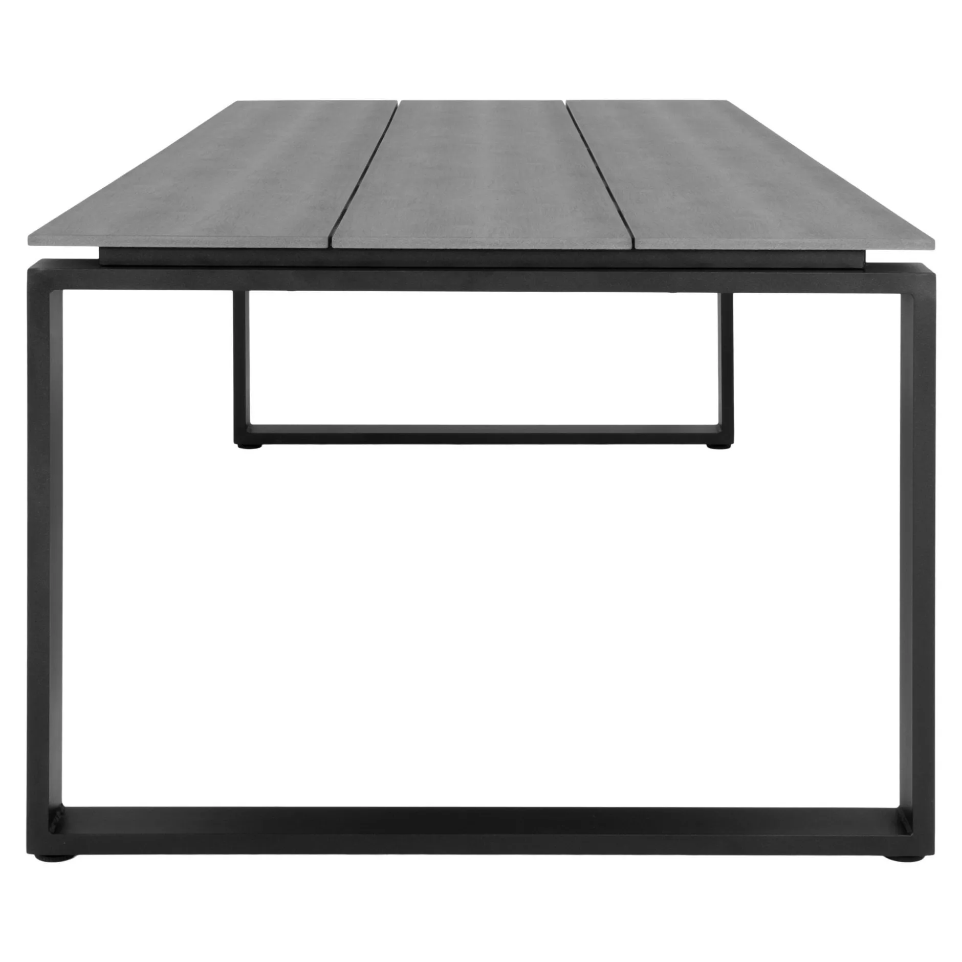 Gartentisch Denver - 210x100x75 cm - grau/schwarz