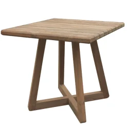 Gartentisch Ella Gescova - recyceltes Teakholz - 80x80x75cm - Braun