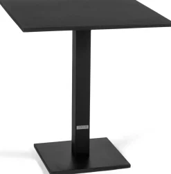 Gartentisch Fremantle Gescova - klappbar - 70x70x76cm - Aluminium Schwarz