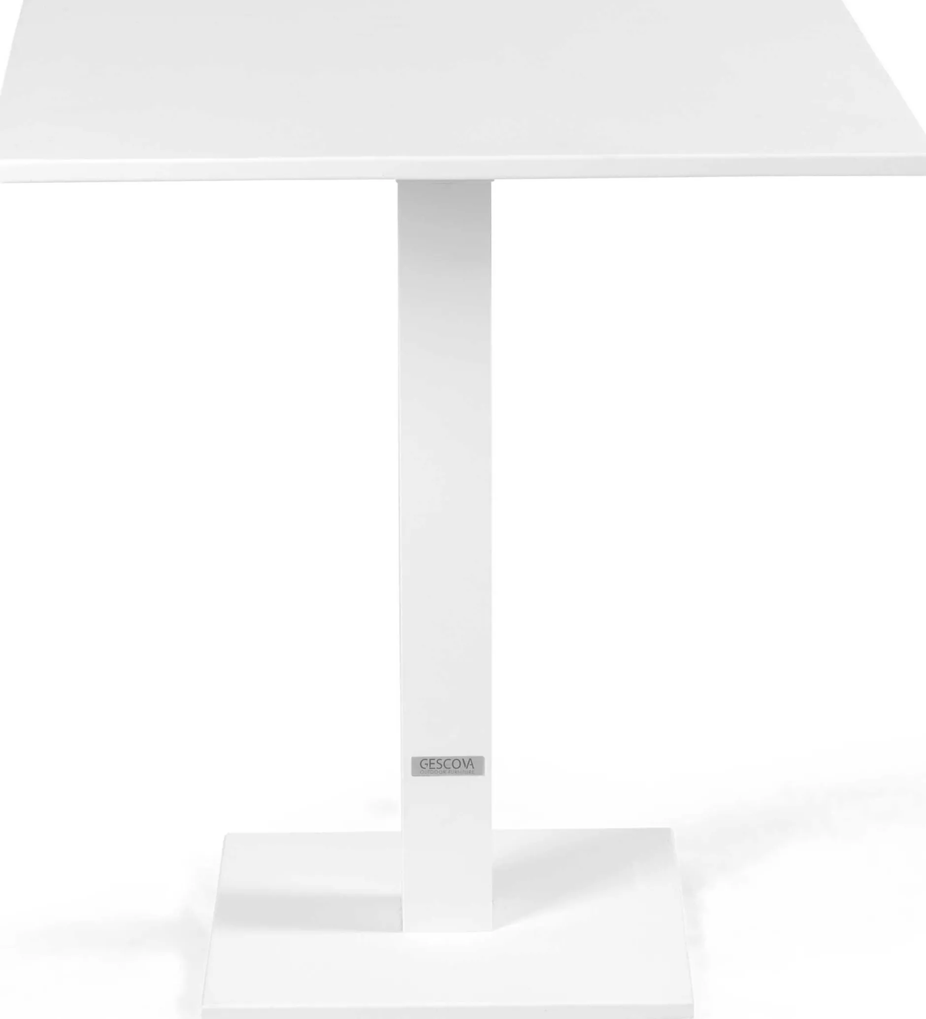 Gartentisch Fremantle klappbar - Gescova - Aluminium - 70x70 cm - Weiß