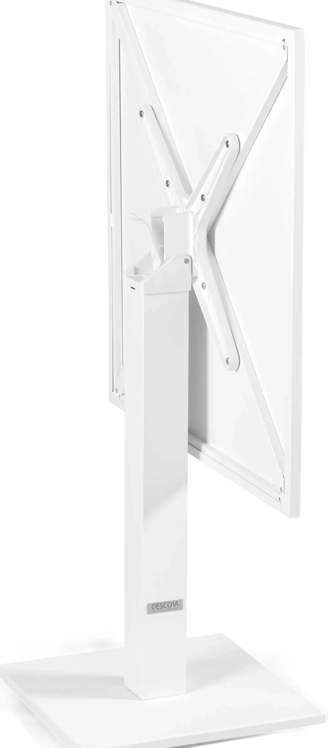 Gartentisch Fremantle klappbar - Gescova - Aluminium - 70x70 cm - Weiß
