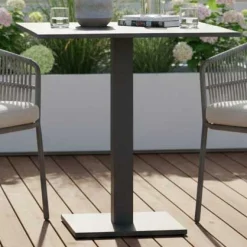 Gartentisch Fremantle klappbar - gescova - Aluminium anthrazit - 70x70x75cm