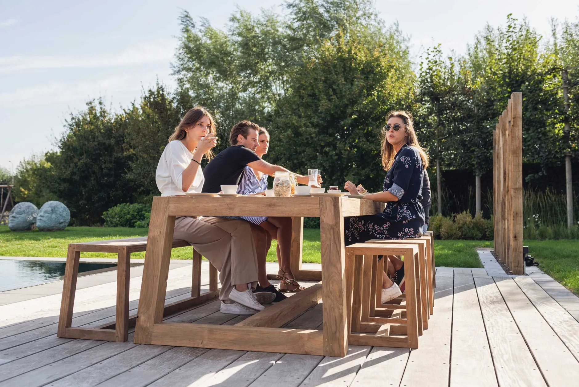 Gartentisch Iberica Gescova - Teakholz - 300x100 cm - Braun