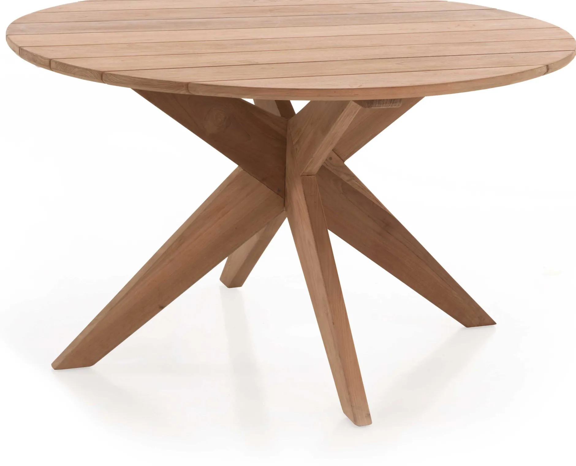 Gartentisch Java Gescova - Teakholz massiv - Ø165 cm - Braun