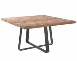 Gartentisch Margarite Gescova - Teakholz & Eisen - 150x150 cm - Braun