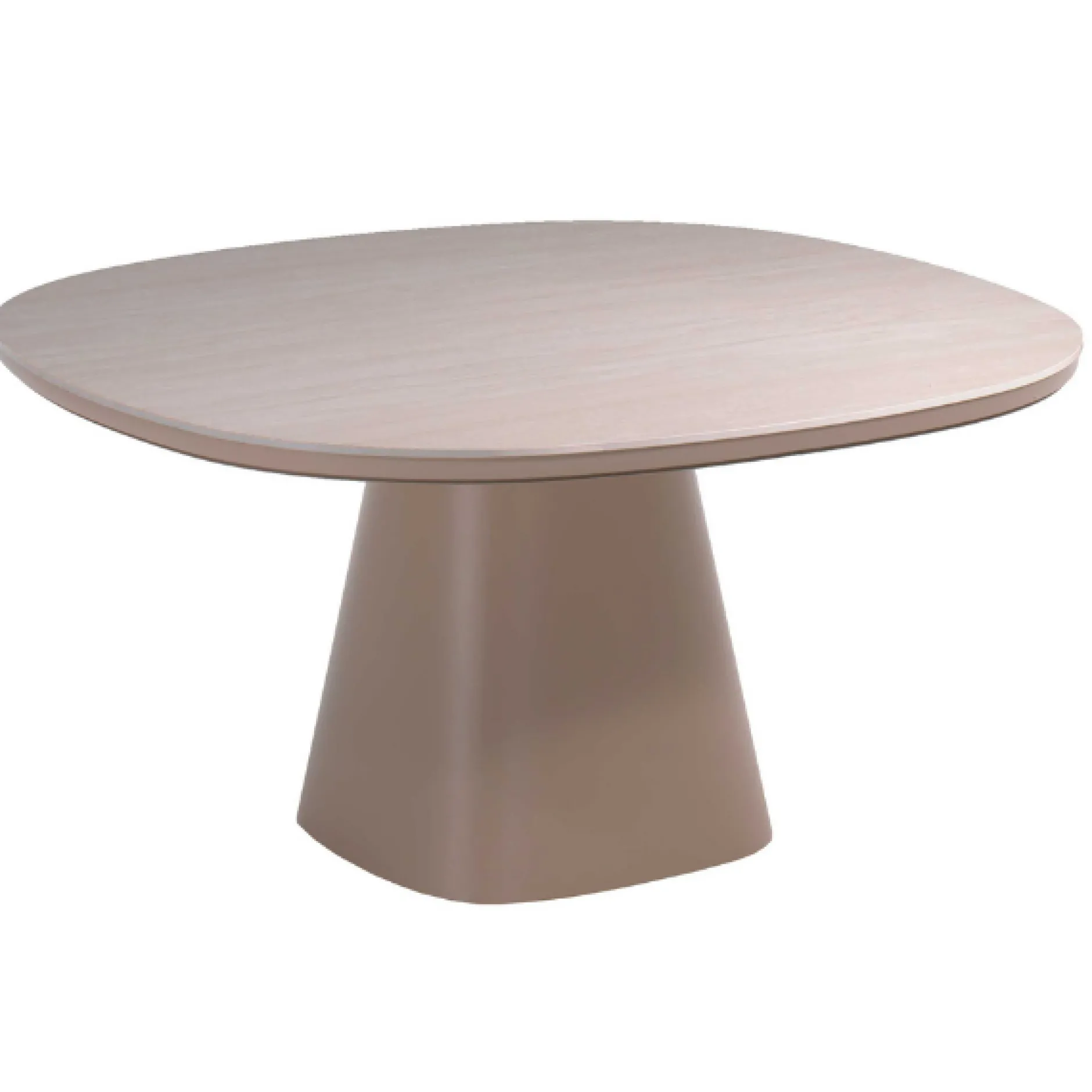 Gartentisch Romero Gescova - Aluminium und Keramik - Ø150 x 75 cm - Beige