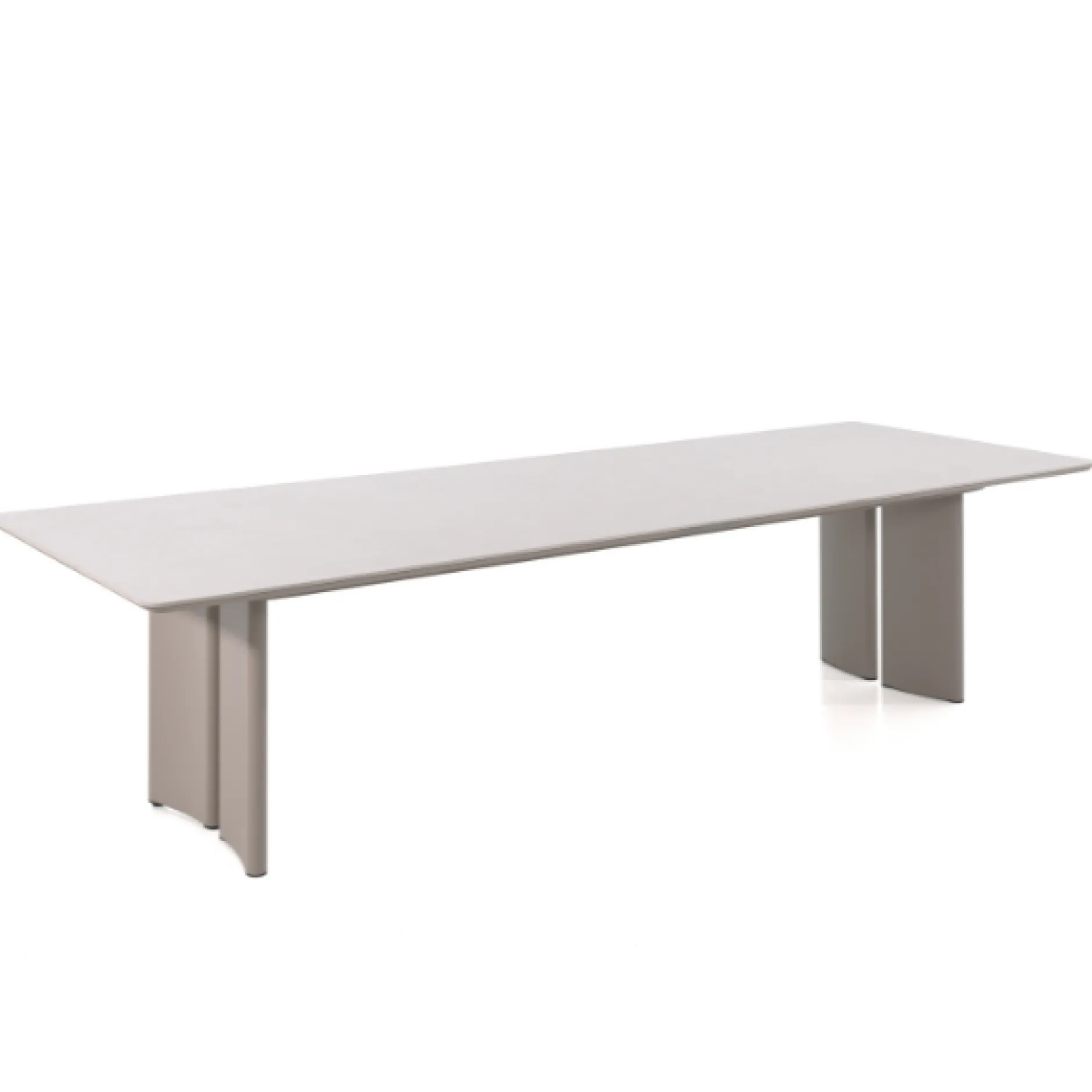 Gartentisch San Remo Gescova - Aluminium und Keramik - 320x110x76cm - Grau