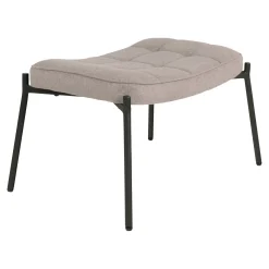 Glasgow Fußhocker - 41x61x36cm - steingrau
