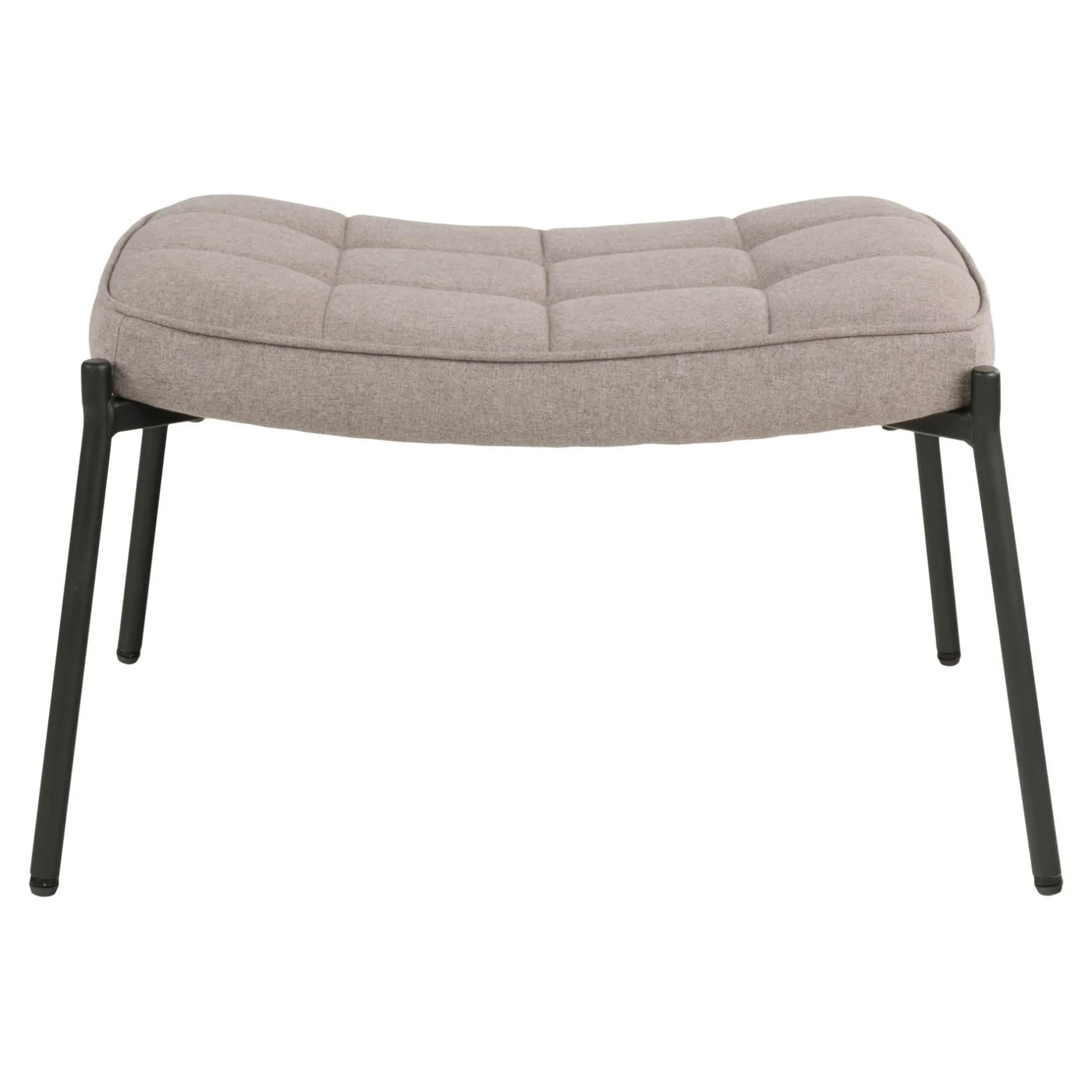 Glasgow Fußhocker - 41x61x36cm - steingrau