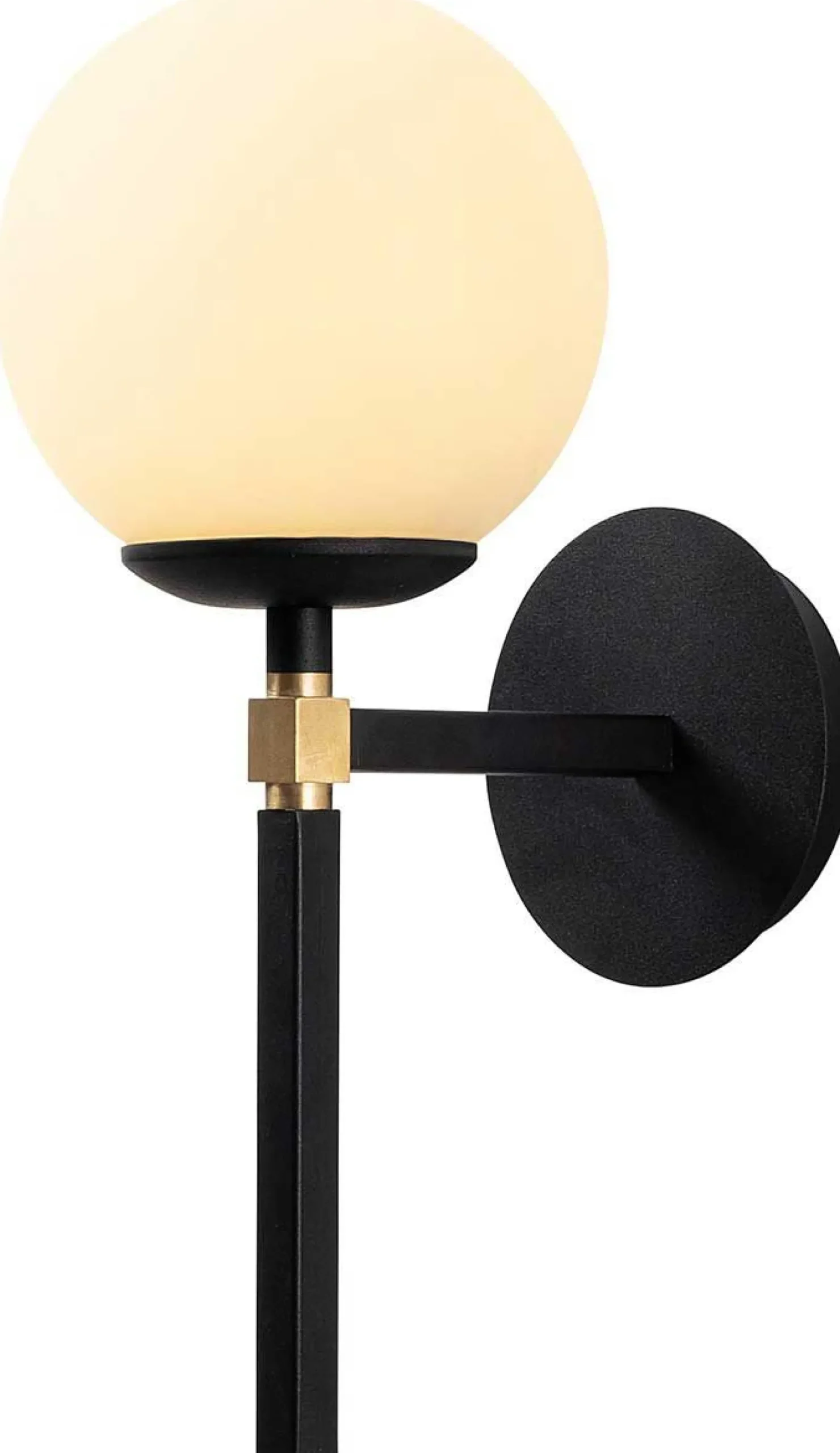 Gondol Wandleuchte | METALLGEHÄUSE | Schwarz, Weiß