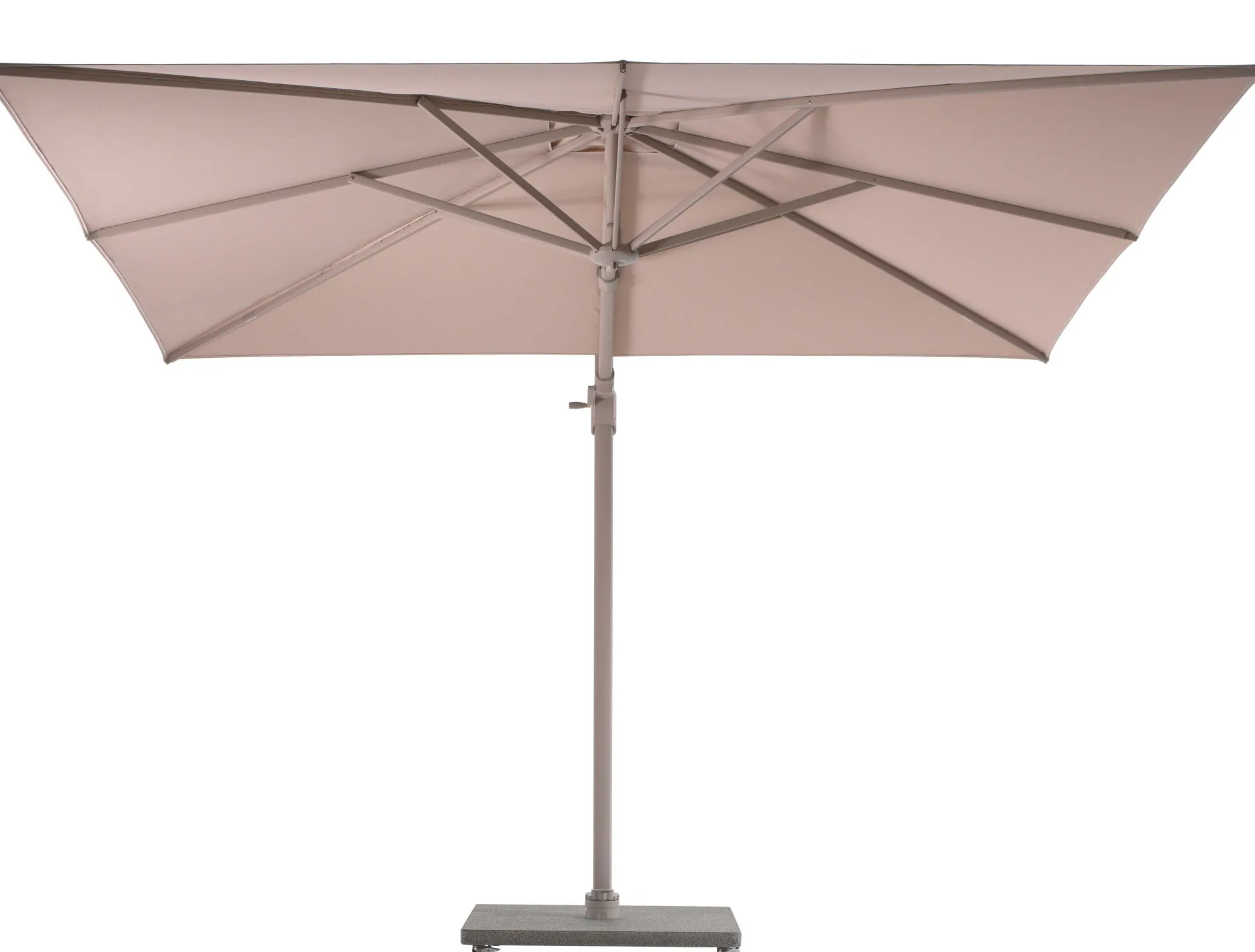 Granitsockel Portland Gescova – mit Rollen – grau – 80 x 80 cm
