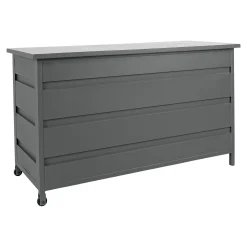 Graue Aluminium Cassis-Kissenbox - Medium 130x60x75 cm