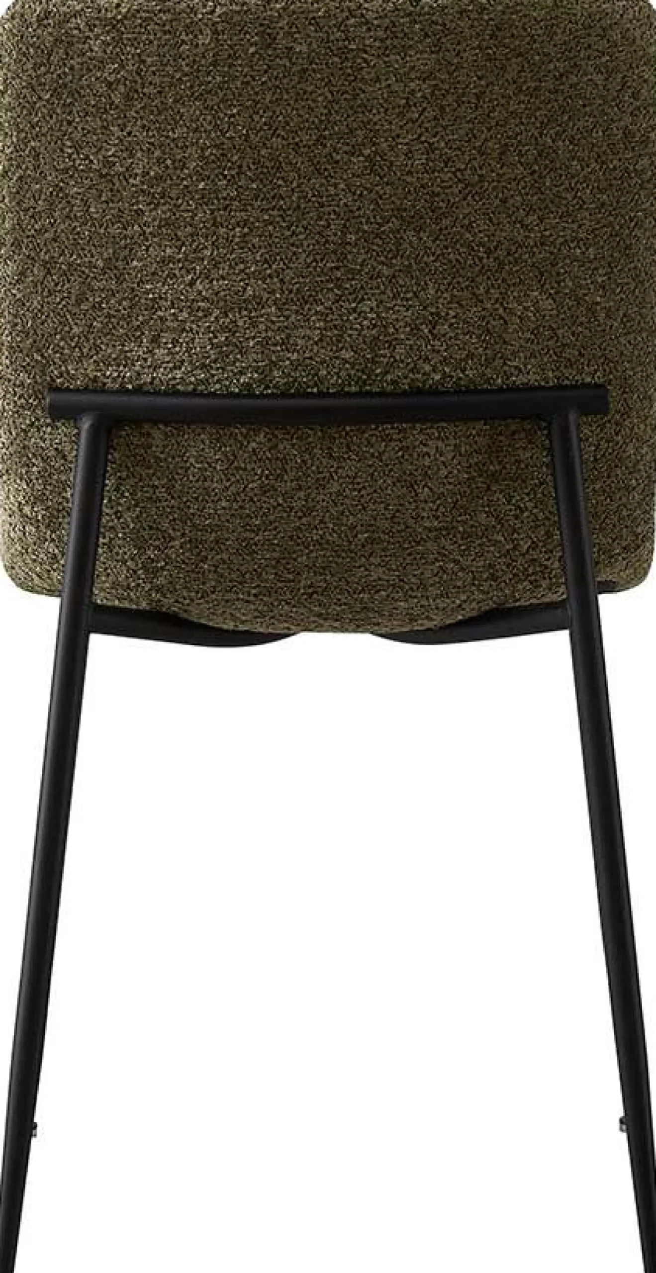Grüner Bouclé-Stuhl Alice | Metallbeine | H81.5xB42xT57cm