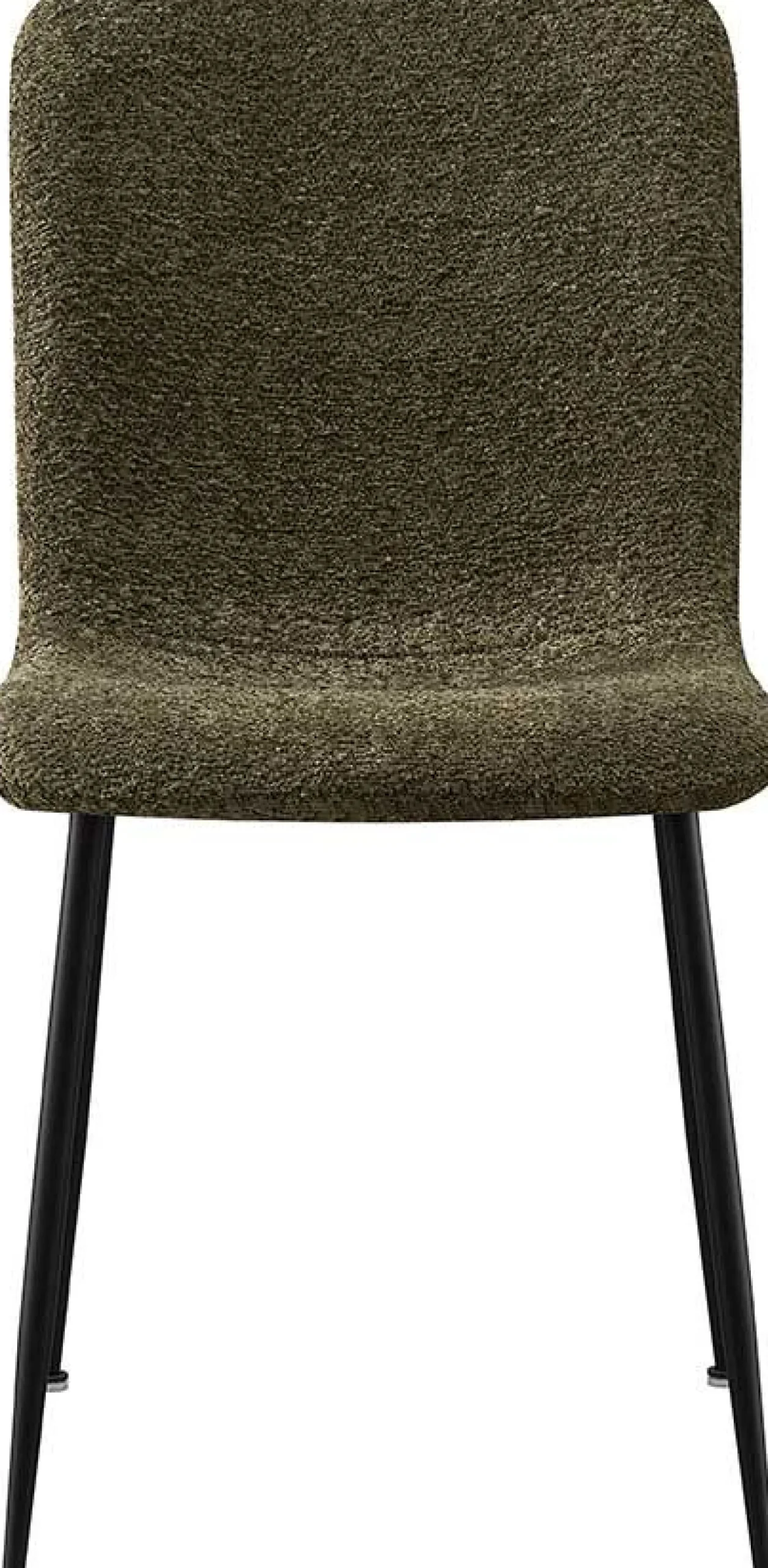 Grüner Bouclé-Stuhl Alice | Metallbeine | H81.5xB42xT57cm