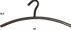 Gunmetal Rundrohr Kleiderbügel