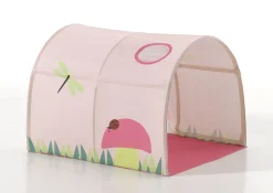 Halbhochbett Charlotte mit Schlafzelt und Betttunnel Spring - Kieferholz