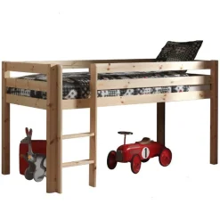 Halbhochbett Charlotte mit Spielzelt Bella - Kieferholz