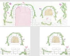 Halbhochbett mit Rutsche Astrid mit Schlafzelt, Tunnel und Stautaschen Birdy - grau